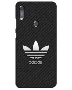 Чехол для Huawei Y6s с картинкой «Adidas Карбоновая текстура»