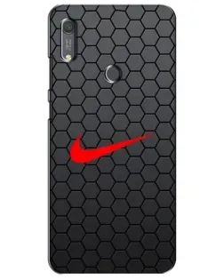 Чехол для Huawei Y6s с картинкой «Nike — карбоновая сетка»