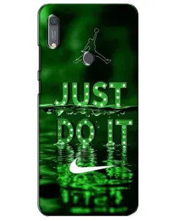 Чехол для Huawei Y6s с картинкой «Зеленый неоновый Nike»