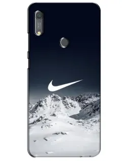 Чехол для Huawei Y6s с картинкой «Nike — зимние горы»
