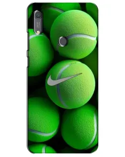 Чехол для Huawei Y6s с картинкой «Теннисные мячи Найк»