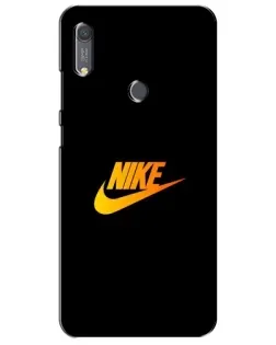 Чехол для Huawei Y6s с картинкой «Золотой логотип Nike»