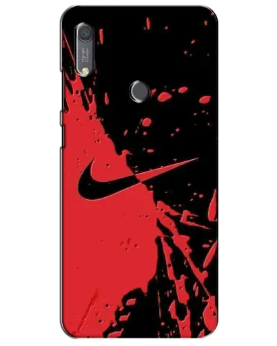 Чехол для Huawei Y6s с картинкой «Красные брызги Nike» Чехол для Huawei Y6s с картинкой «Красные брызги Nike»