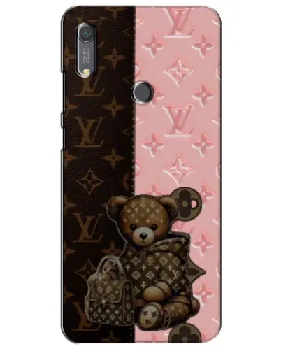 Чехол для Huawei Y6s с картинкой «Мишка в стиле LV»