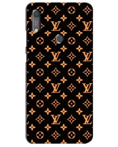 Чехол для Huawei Y6s с картинкой «Золотая монограмма LV»