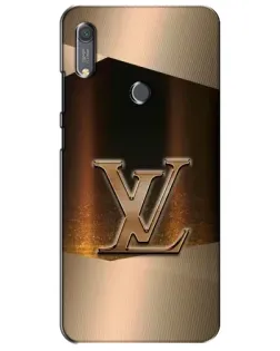 Чехол для Huawei Y6s с картинкой «LV — золотое сияние»