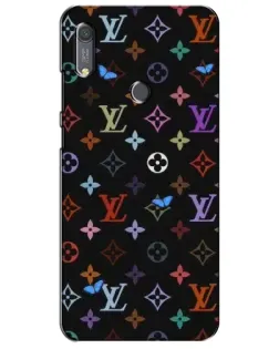 Чехол для Huawei Y6s с картинкой «Цветная монограмма LV»