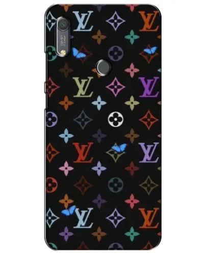 Чехол для Huawei Y6s с картинкой «Цветная монограмма LV»
