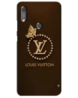 Чехол для Huawei Y6s с картинкой «LV — золотая печать»