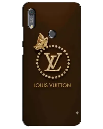 Чехол для Huawei Y6s с картинкой «LV — золотая печать»