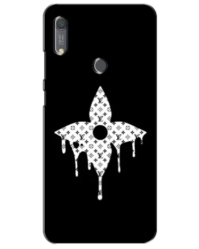 Чехол для Huawei Y6s с картинкой «Цветочная монограмма»