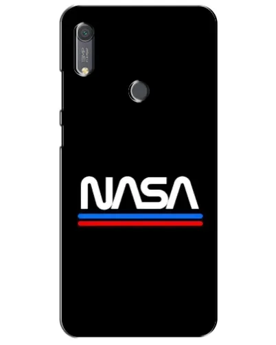 Чехол для Huawei Y6s с картинкой «NASA — классика Red Blue»