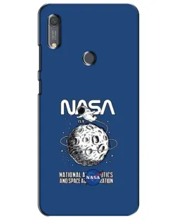 Чехол для Huawei Y6s с картинкой «NASA — лунная миссия»