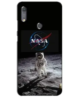 Чехол для Huawei Y6s с картинкой «Астронавт на Луне»