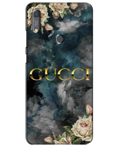 Чехол для Huawei Y6s с картинкой «Абстрактные цветы Gucci» Чехол для Huawei Y6s с картинкой «Абстрактные цветы Gucci»
