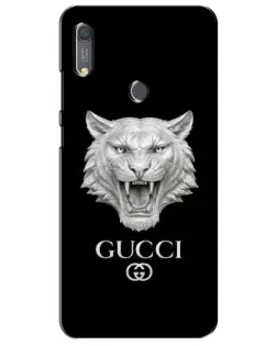 Чехол для Huawei Y6s с картинкой «Gucci — серебряный лев»