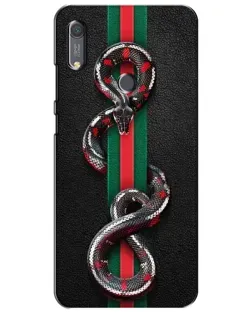 Чехол для Huawei Y6s с картинкой «Gucci — змея на полосе»