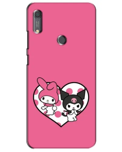 Чехол для Huawei Y6s с картинкой «Kuromi и My Melody»