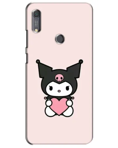 Чехол для Huawei Y6s с картинкой «Kuromi и сердце»