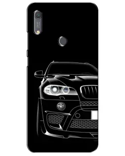Чехол для Huawei Y6s с картинкой «Темный силуэт BMW»