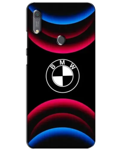 Чехол для Huawei Y6s с картинкой «Логотип BMW и неоновые дуги» Чехол для Huawei Y6s с картинкой «Логотип BMW и неоновые дуги»