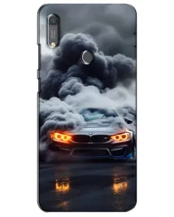 Чехол для Huawei Y6s с картинкой «BMW в дыму»