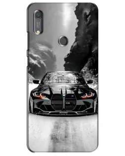 Чехол для Huawei Y6s с картинкой «BMW — акварельный дрифт»