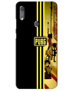 Чехол для Huawei Y6s с картинкой «PUBG — камуфляжный шлем»
