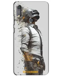 Чехол для Huawei Y6s с картинкой «PUBG — боец в пыли»