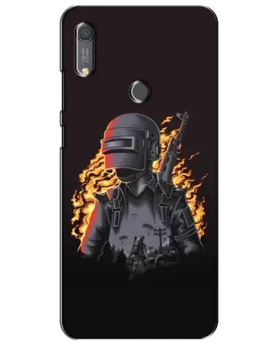 Чехол для Huawei Y6s с картинкой «PUBG — огненный силуэт» Чехол для Huawei Y6s с картинкой «PUBG — огненный силуэт»