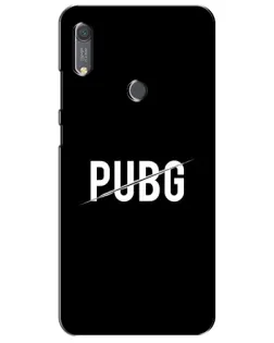 Чехол для Huawei Y6s с картинкой «PUBG — белый логотип»