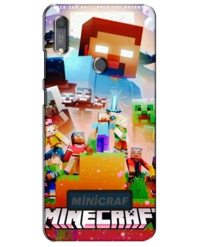 Чохол для Huawei Y6s з картинкою «Minecraft герої гри»