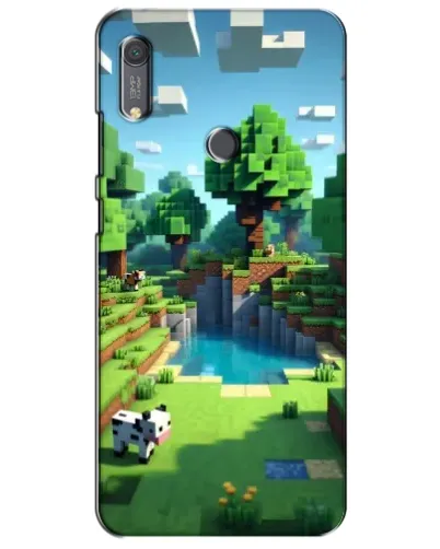 Чохол для Huawei Y6s з картинкою «Minecraft літній день»
