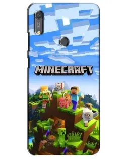 Чохол для Huawei Y6s з картинкою «Minecraft класичний світ»