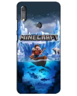 Чохол для Huawei Y6s з картинкою «Minecraft льодянийсвіт»