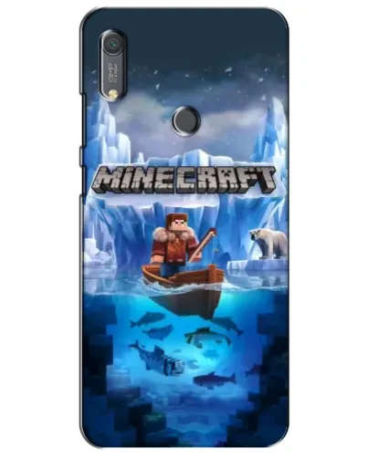 Чохол для Huawei Y6s з картинкою «Minecraft льодянийсвіт»