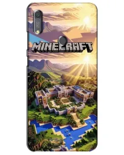 Чохол для Huawei Y6s з картинкою «Minecraft панорама»