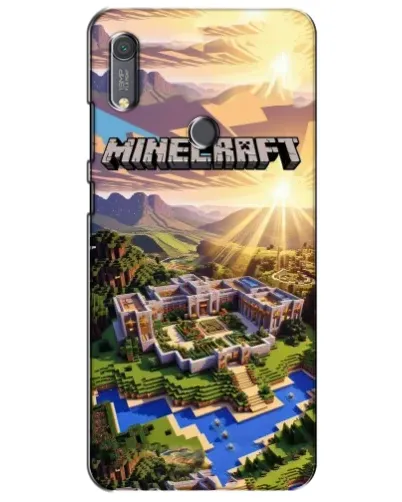 Чохол для Huawei Y6s з картинкою «Minecraft панорама»