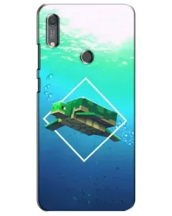 Чохол для Huawei Y6s з картинкою «Черепаха Minecraft»