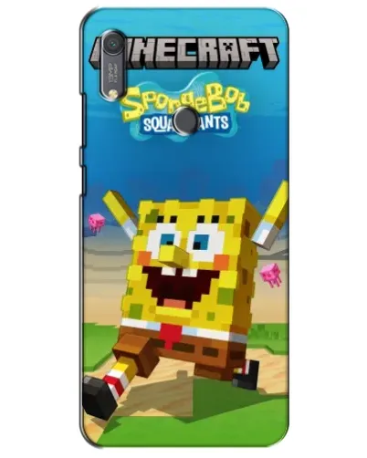 Чехол для Huawei Y6s с картинкой «Губка Боб Minecraft» Чехол для Huawei Y6s с картинкой «Губка Боб Minecraft»