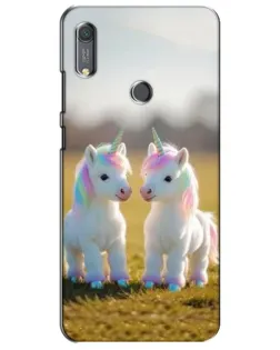 Чохол для Huawei Y6s з картинкою «Пара єдинорогів»