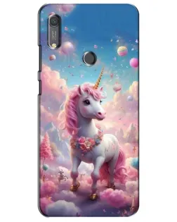 Чохол для Huawei Y6s з картинкою «Єдиноріг серед хмар»