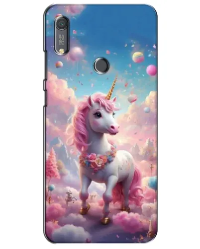 Чохол для Huawei Y6s з картинкою «Єдиноріг серед хмар»