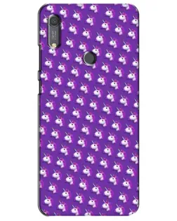 Чохол для Huawei Y6s з картинкою «Єдинороги на фіолетовому»