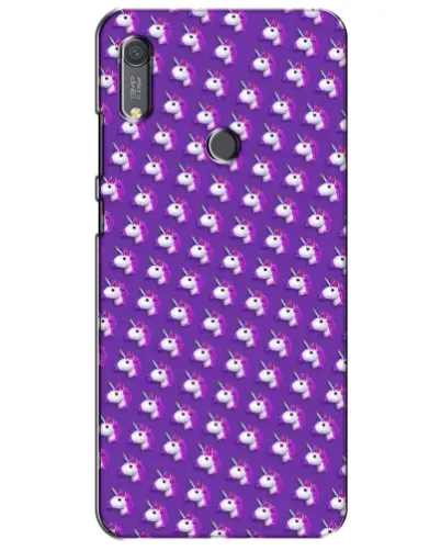 Чохол для Huawei Y6s з картинкою «Єдинороги на фіолетовому»