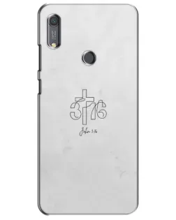 Чохол для Huawei Y6s з картинкою «Івана 3:16 Хрест»