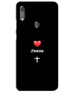 Чохол для Huawei Y6s з картинкою «Серце - Jesus»