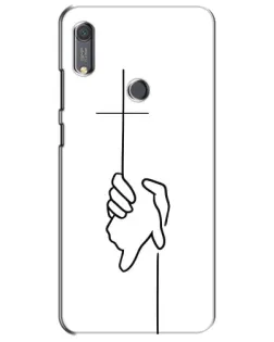 Чохол для Huawei Y6s з картинкою «Рука тримає»