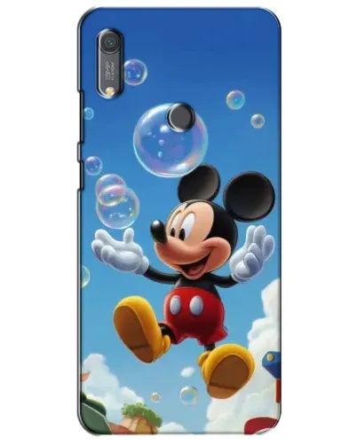 Чохол для Huawei Y6s з картинкою «Mickey та мильні бульбашки»