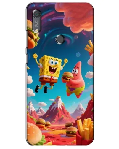 Чохол для Huawei Y6s з картинкою «Космічний фастфуд»